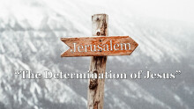 The Determination of Jesus