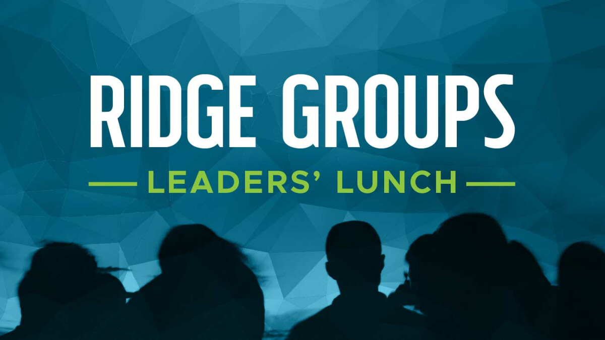 Ridge Groups Leader's Luncheon