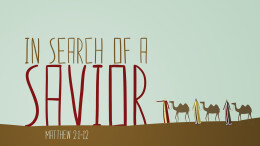 In Search Of A Savior