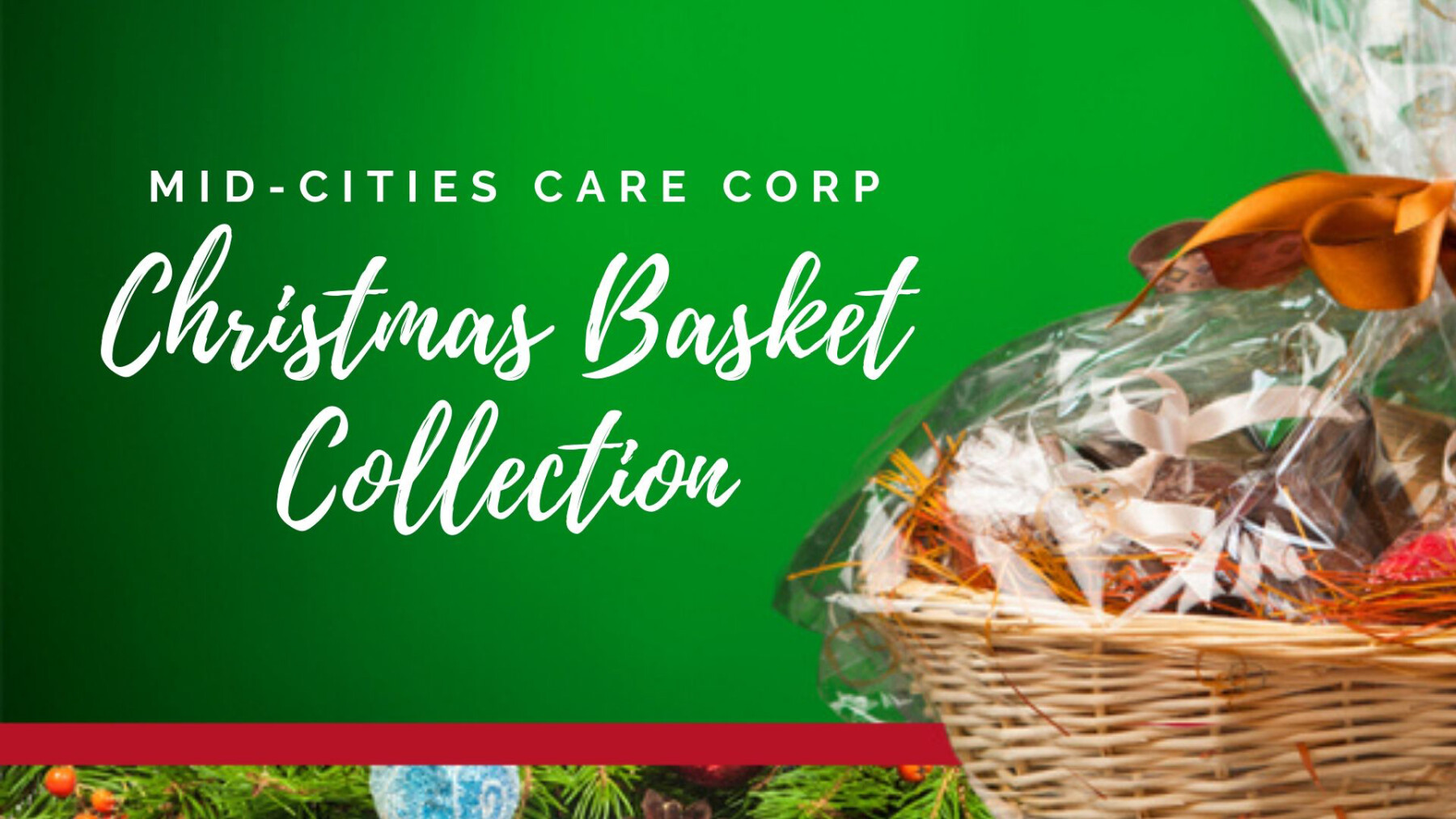 Mid-Cities Care Corp Christmas Basket Collection due date
