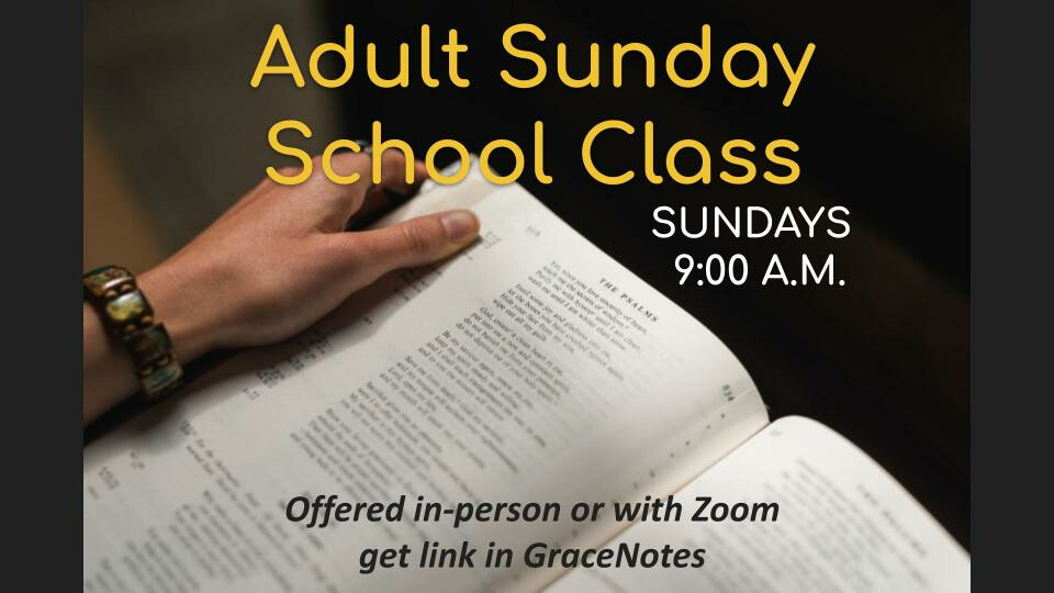 Adult Sunday School class