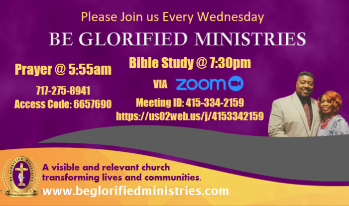 Wednesday Morning Prayer/Bible Study