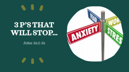 3P's that stop ANXIETY