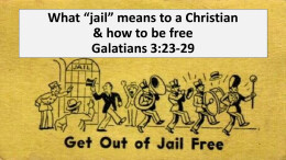 What "jail" means to a Christian