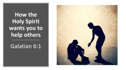 How the Holy Spirit wants you to help others