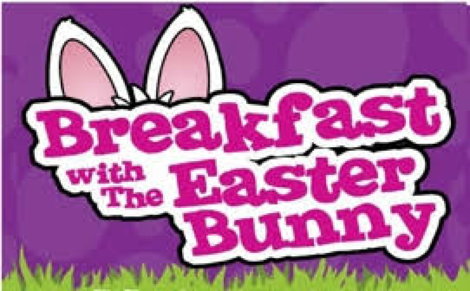 8:30 a.m. - 11:30 a.m. Breakfast with the Easter Bunny