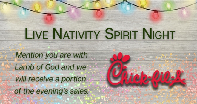 Live Nativity | Chick-fil-A Spirit Night
