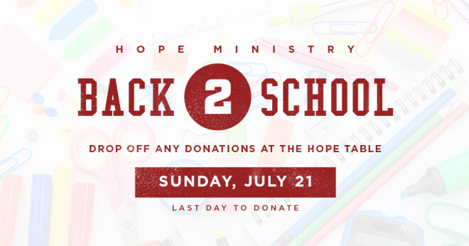 Hope Back 2 School Collection