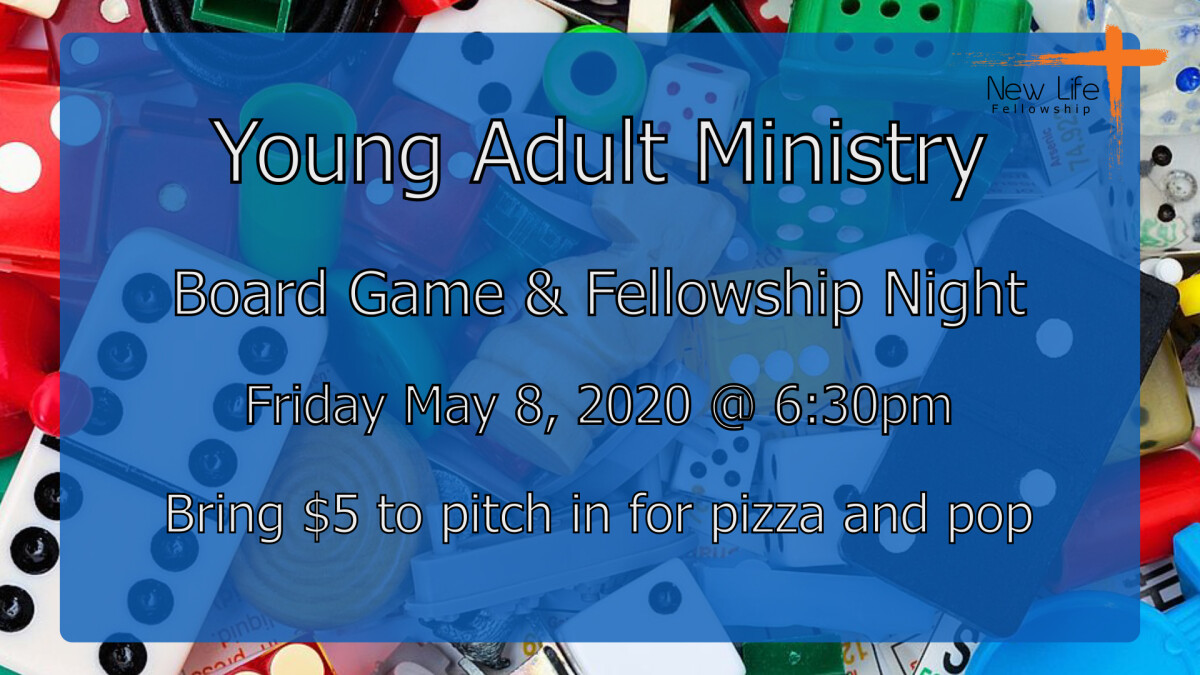 Young Adult Ministry - Board Game & Fellowship Night