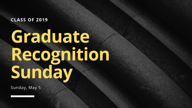 Graduate Recognition Sunday 2019