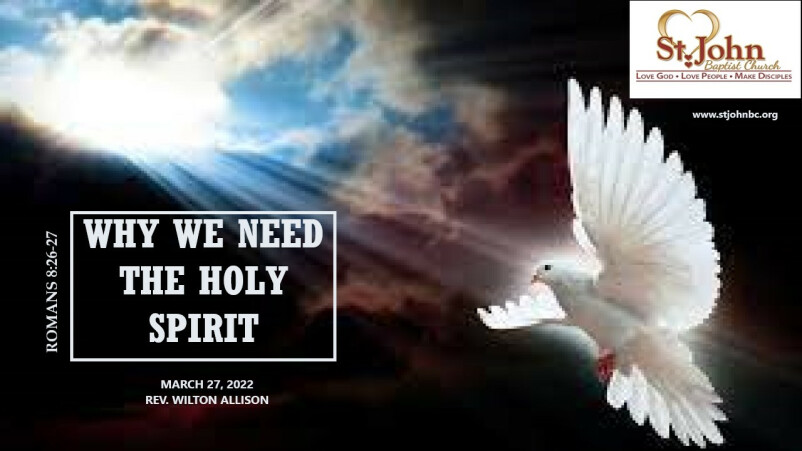 Why We Need The Holy Spirit