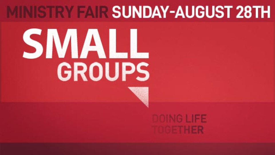 Small Group Ministry Fair