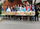 Churches Join Together to Help Distribute Food to Needy
