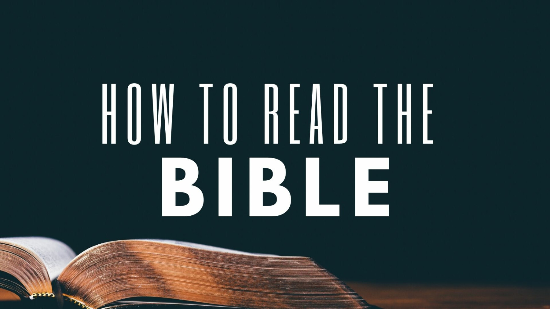 "How to Read the Bible" Seminar