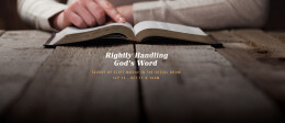 Rightly Handling God's Word: Week 2