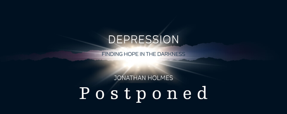Finding Hope in the Darkness Seminar with Jonathan Holmes