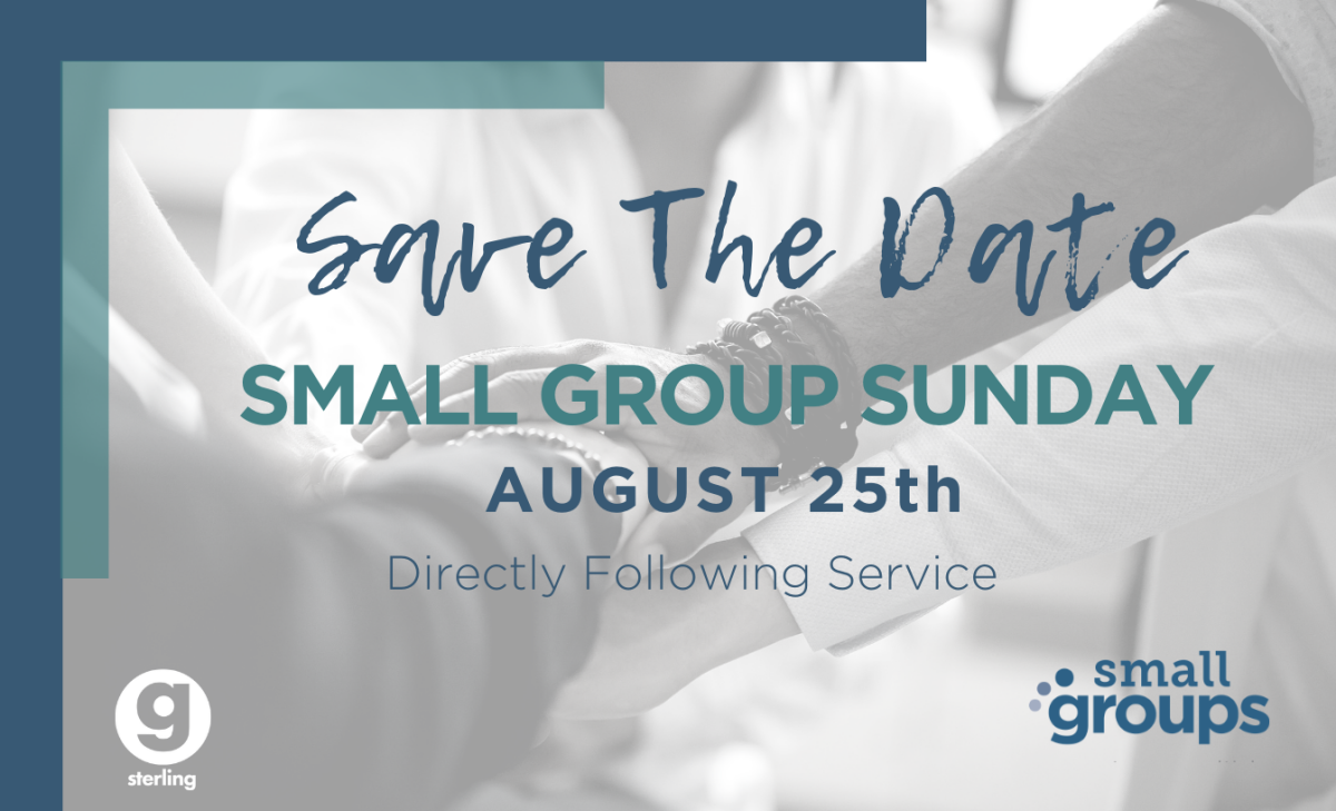 Small Group Sunday!