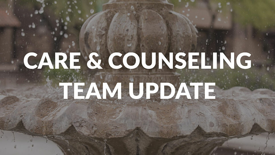 Care & Counseling Team Update
