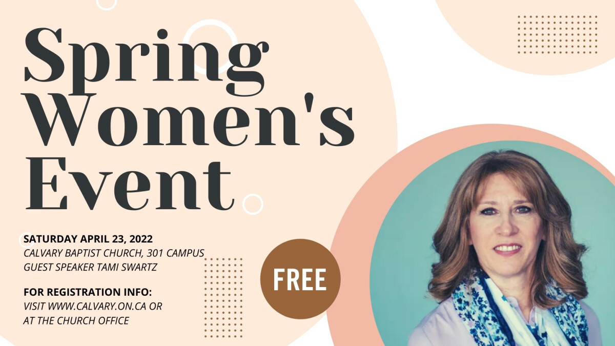 Ministry to Women Event with Guest Speaker Tami Swartz
