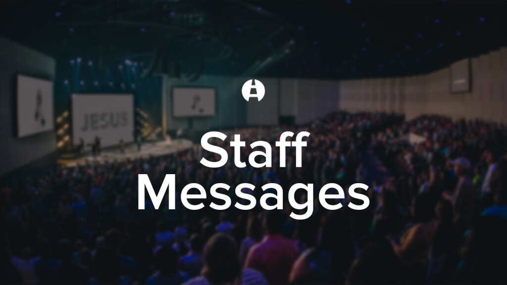 Staff Messages