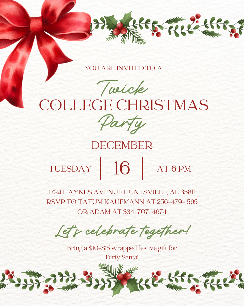 College Christmas Party