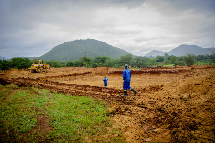 Construction has already begun on the new swimming pool at Africa University.