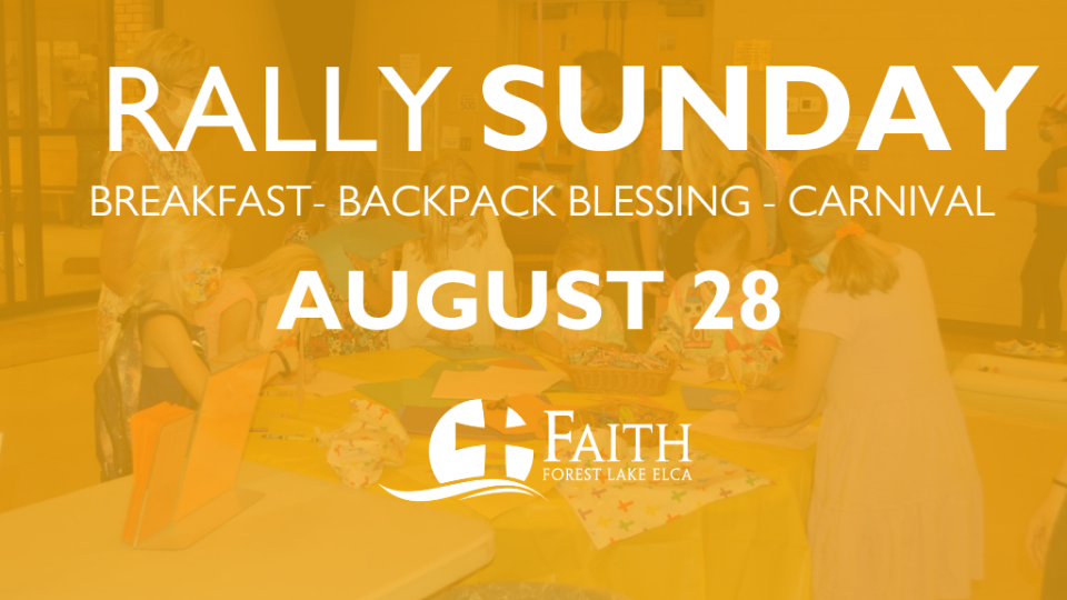 Rally Sunday | Faith Lutheran Church