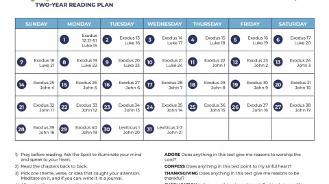 March: All-Church Reading Plan