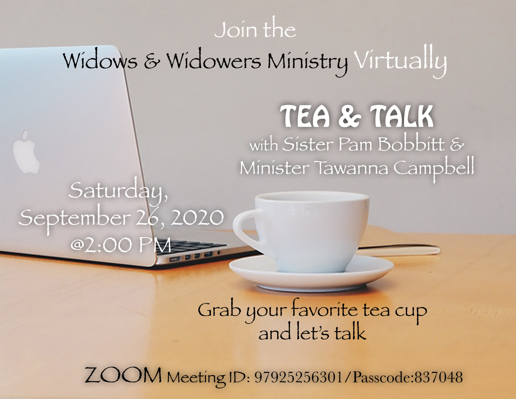Widows & Widowers Virtual Tea & Talk