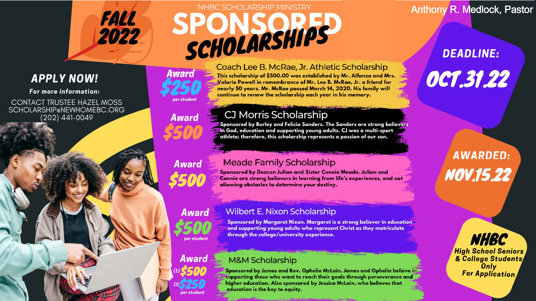 NHBC Fall 22 Scholarships