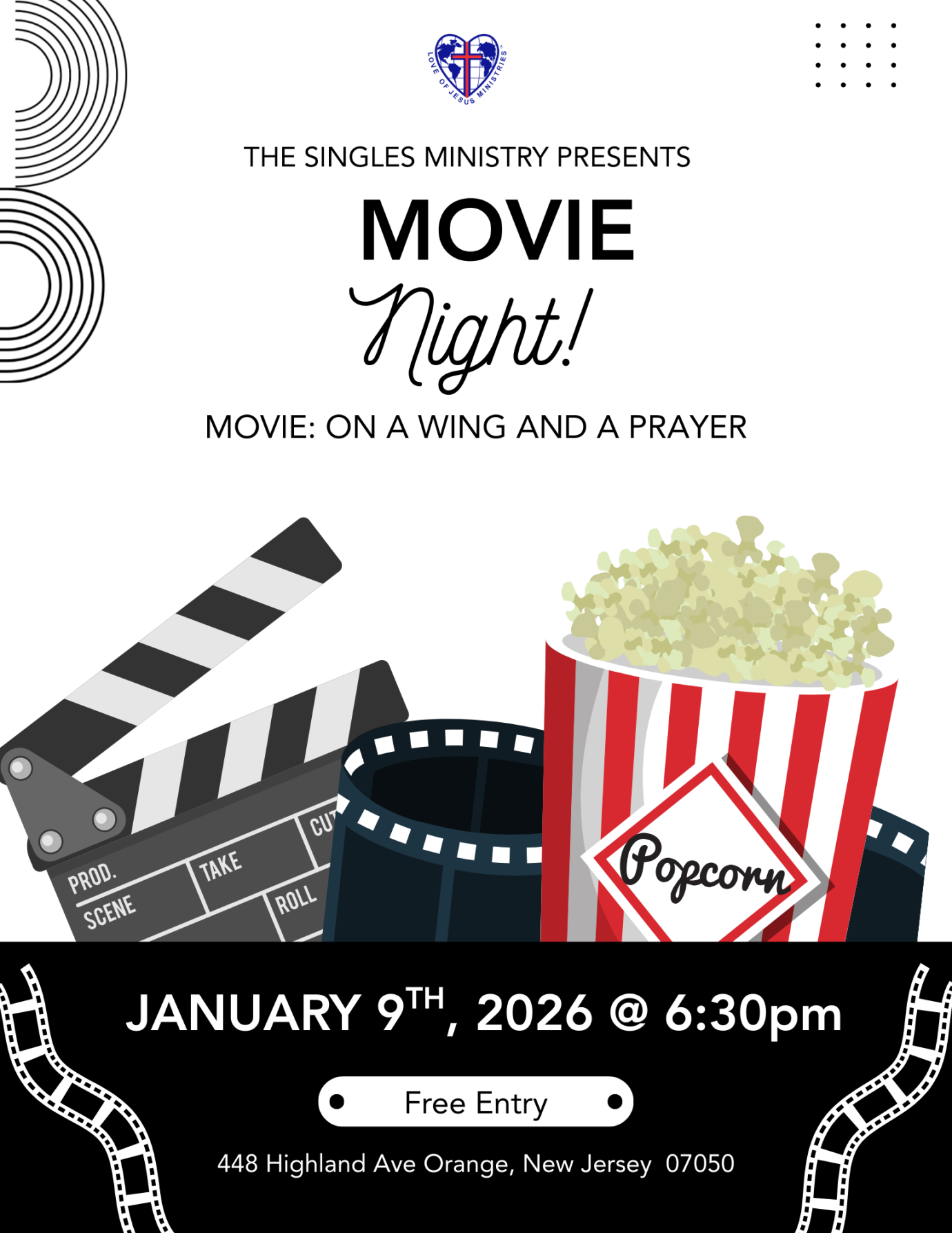 Singles Ministry Movie Night