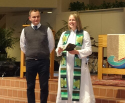 Jozef Sopolia and Pastor Lauren Wrightsman
