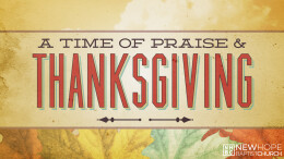 A Time of Praise & Thanksgiving