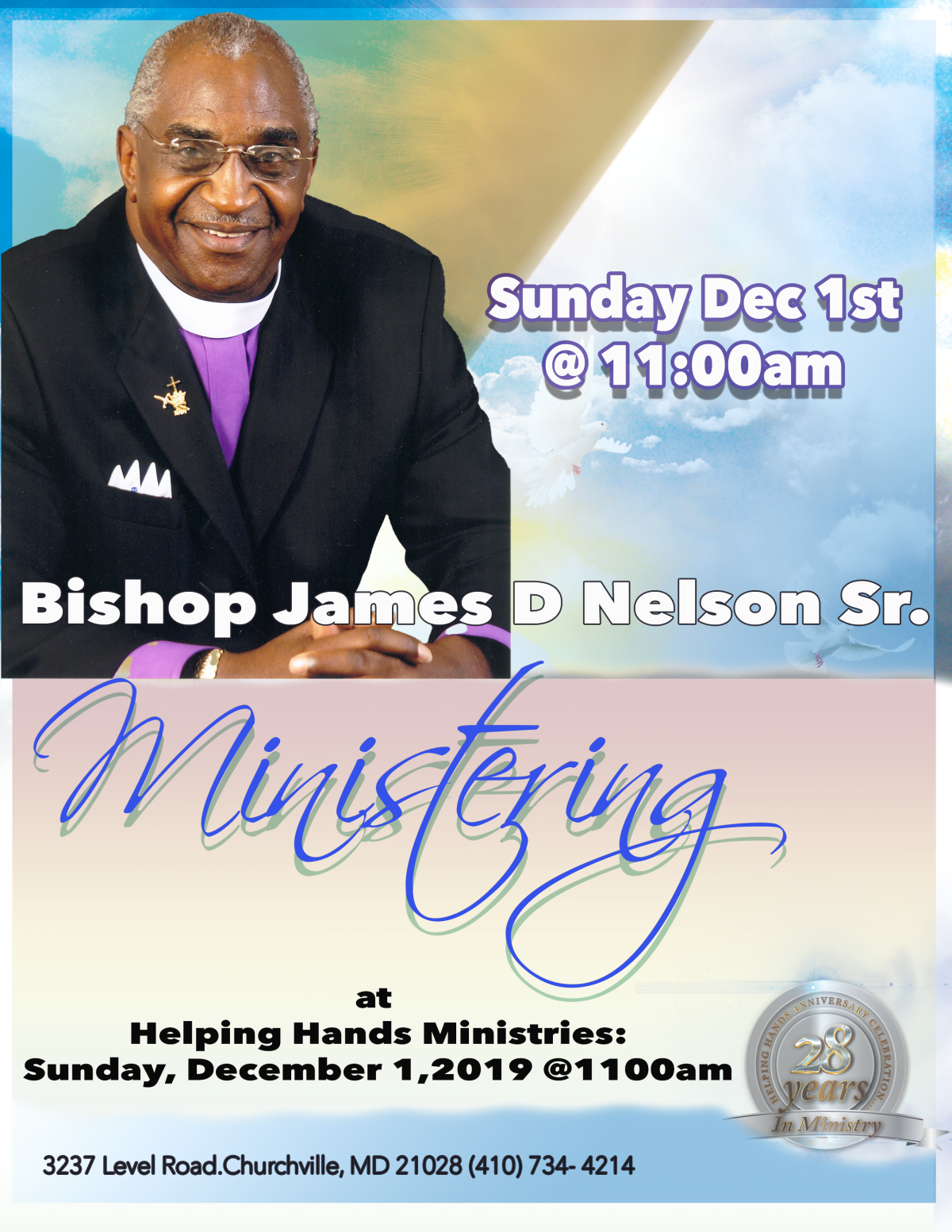 Bishop James D Nelson Sr