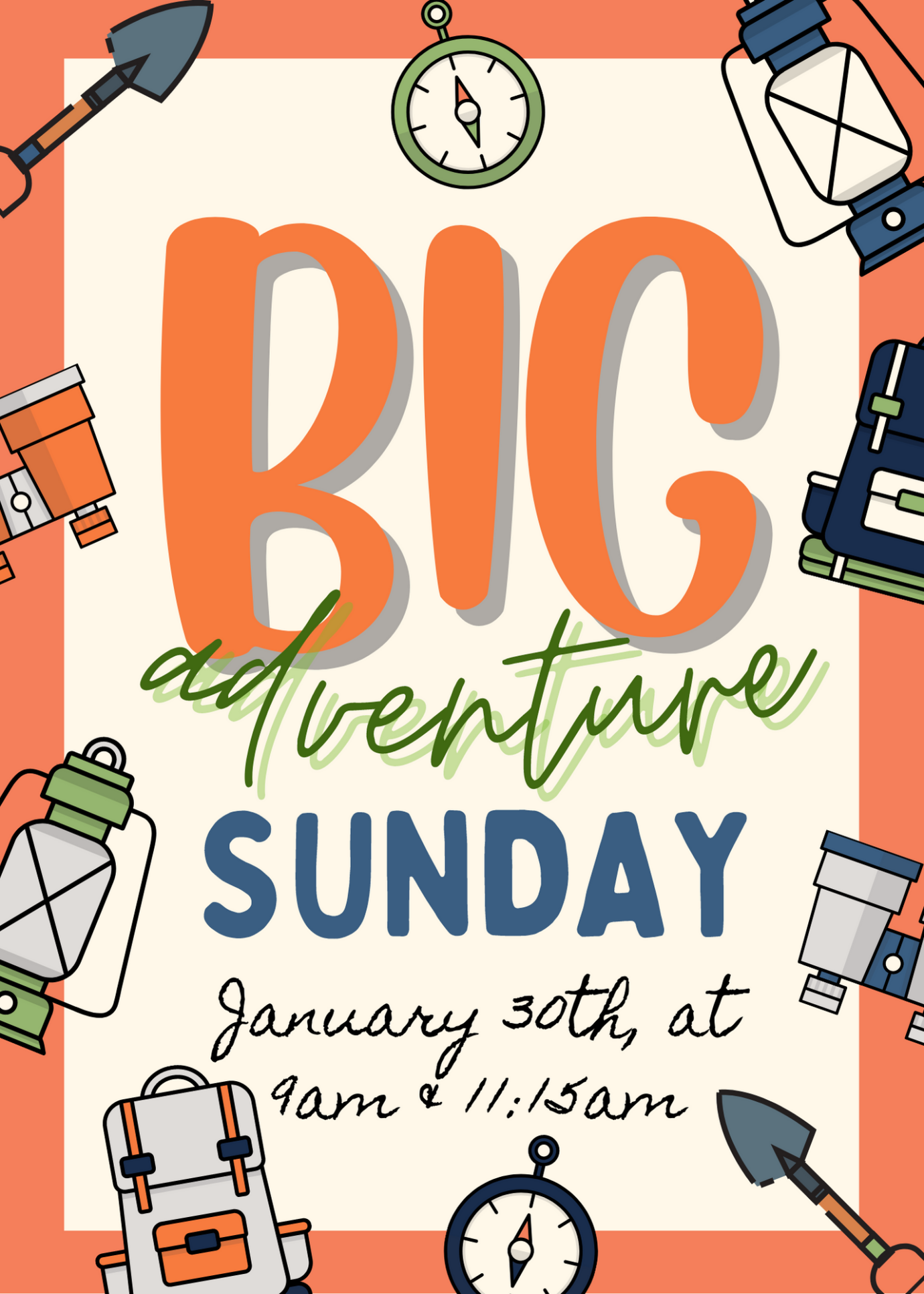 DISCOVERY KIDS: BIG ADVENTURE SUNDAY (9 AM & 11:15 AM)