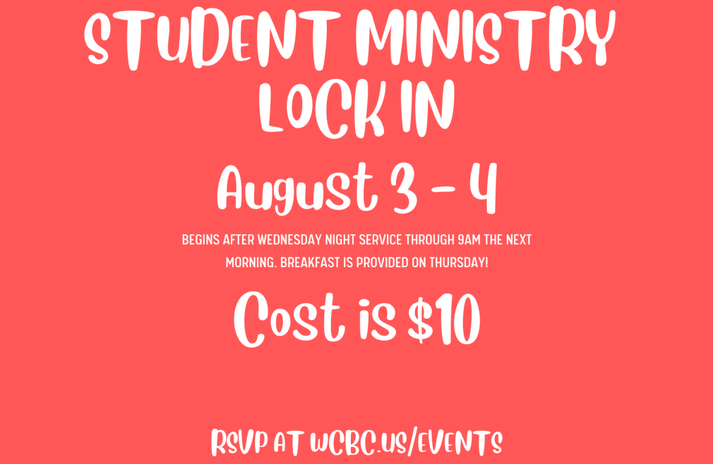 Student Ministry Lock-In