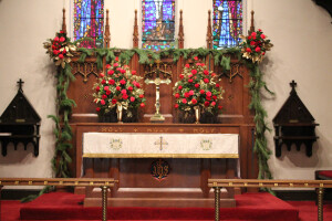 Altar flowers Christmas 2017