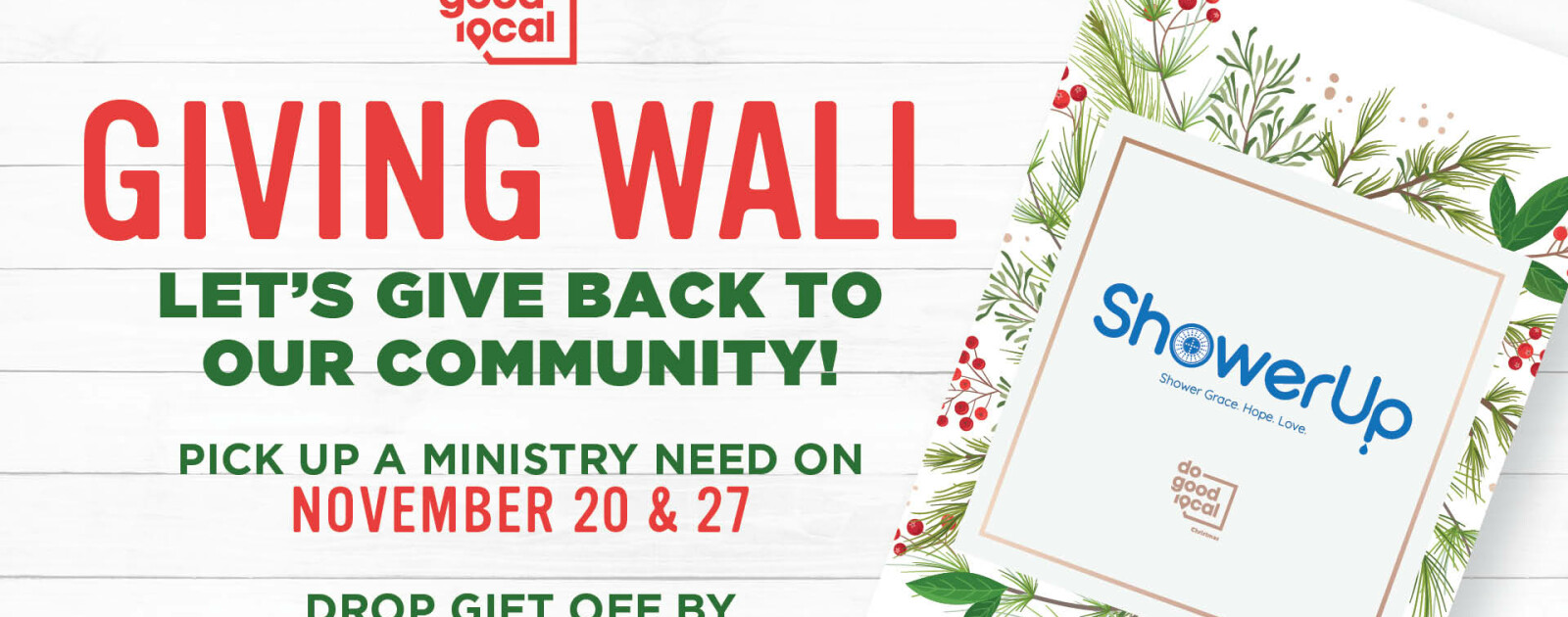 Giving Wall Rolling Hills Community Church