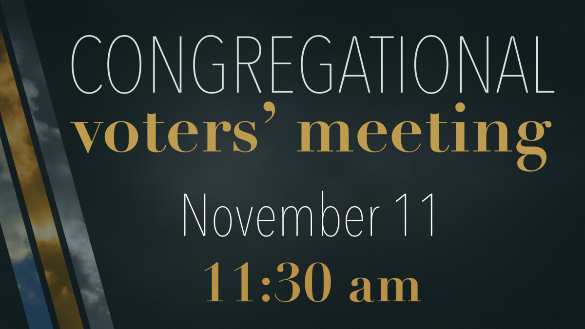 Congregational Voters' Meeting
