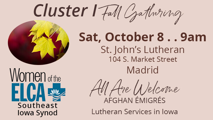 Cluster 1 Fall Gathering