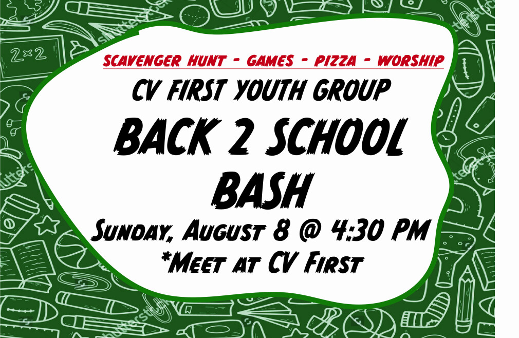 Youth Group - Back 2 School Bash!