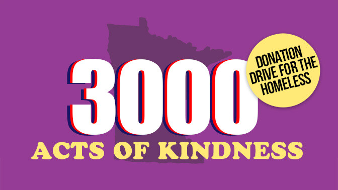 3000 Acts of Kindness Donation Drive