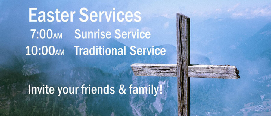 2018 Easter Services Schedule