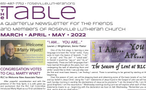 Table Newsletter March-April-May 2022