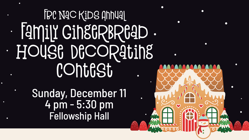 Family Gingerbread House Contest