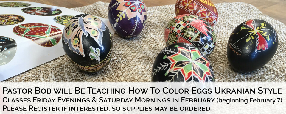 Color Eggs Ukranian Style for Easter 2020 -  Saturdays
