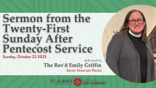 Sermon from the Twenty-First Sunday After Pentecost Service