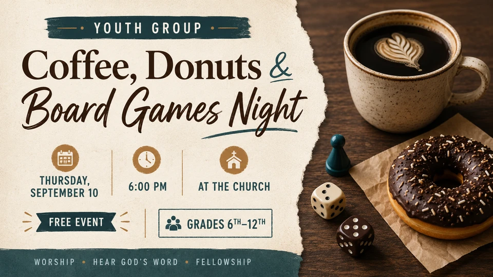 YTH Coffee, Donuts and Board Game Night