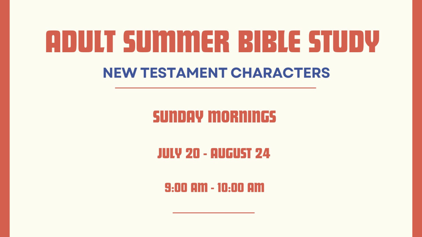 Adult Summer Bible Study