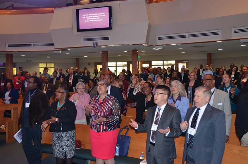 More than 200 clergy gathered for the traditional Lenten Day Apart.